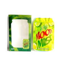 En stock – Nouveau design – Sacs Mylar PET de qualité alimentaire anti-odeur à fermeture éclair découpée, avec fenêtre de forme spéciale irrégulière