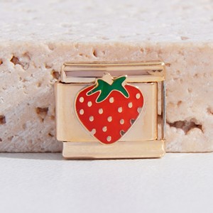 Italian Style Modular Bracelet Gold Fruit Charms DIY Jewelry Accessories Unisex Gift Charm Set Zinc Alloy Bezel Setting - Product Image 4