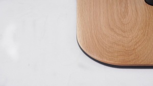 Hotel Office Project Furniture Modern Wood Veneer Pedestal <strong>Side</strong> <strong>Table</strong> with Steel Column for Office <strong>Lounge</strong> - Product Image 4
