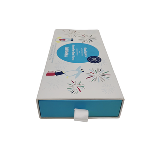 Boîte à thé de l'après-midi imprimée personnalisée de haute qualité 2mm feuille de papier d'art rigide avantage UV tiroir coulissant Style mat écologique - Product Image 2