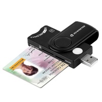 Lector/Grabador de Tarjetas Todo en Uno ZOWEETEK SD TF M2 MS ATM IC ID SIM, Compatible con ISO 7816, Certificado por USB CE FCC