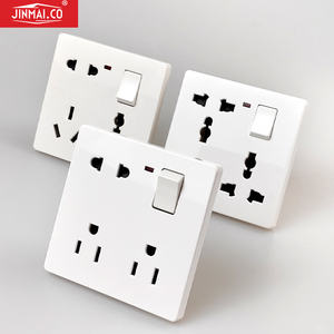 Enchufe Multifunción Estándar Estadounidense de Fábrica, Estilo 86, 1 Tomacorriente, <span class=keywords><strong>Interruptores</strong></span> y <span class=keywords><strong>Enchufes</strong></span> Eléctricos - Product Image 1