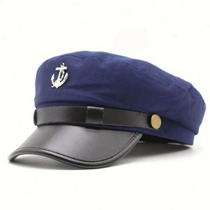 Hot Sale Trend Casual Street Sports <b>Beret</b> Spring Summer Breathable Anchor Design Woman British Fashion <b>Beret</b> Hat - Product Image 1