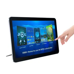El monitor LCD de 15,6 pulgadas con VGA soporte AV HDM entrada + USB pantalla táctil capacitiva lcd monitor de la computadora