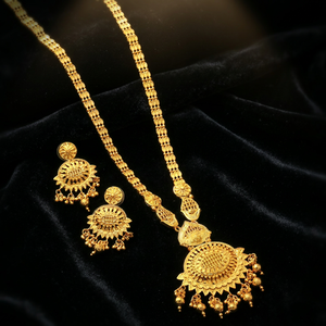 Collares Largos de Oro Micronizado de 14K, 18K y 24K al por Mayor, Conjunto de Joyería de Latón Dorado de Moda, Conjunto de Joyería de Diseño Tradicional - Product Image 4