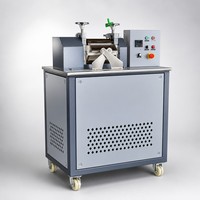 Máquina de Peletización de Plástico, Molino de Dos Rodillos, Mezcladora de Compuestos Plásticos de Ingeniería ABS PC PA Nylon, Granuladora para Pruebas de Laboratorio, CE ISO
