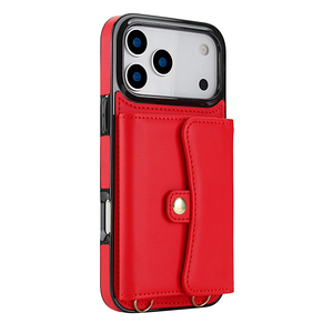 Portefeuille béquille lanière couverture de téléphone pour <span class=keywords><strong>Iphone</strong></span> 17 Air 16 <span class=keywords><strong>Pro</strong></span> Max 15 14 13 12 <span class=keywords><strong>11</strong></span> <span class=keywords><strong>Pro</strong></span> affaires magnétique <span class=keywords><strong>coque</strong></span> de téléphone en cuir Pu - Product Image 3