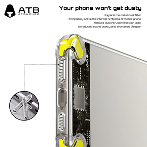 ATB trống Cover quay lại Trong Suốt TPU sốc bằng chứng điện thoại di động bao gồm cho iPhone 16 15 14 Pro Max rõ ràng trường hợp điện thoại - Product Image 4