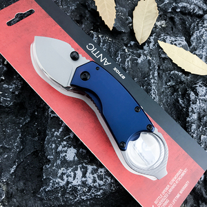 Antikes klappbares Taschenmesser manuelle Öffnung Outdoor Überleben Camping Messer Flaschenöffner und flachkopf-Schraubenzieher - Product Image 6