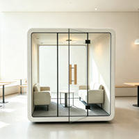 Cabine insonorisée mobile moderne pour bureau, maison, hôtel, appartement – Pod modulaire d'isolation phonique pour l'intimité