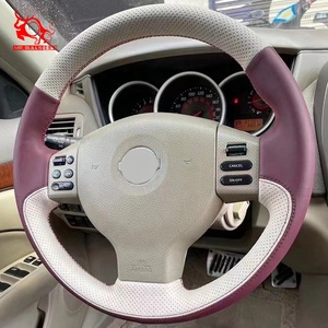 Accesorios de coche, cubierta de <span class=keywords><strong>volante</strong></span> de costura Interior, diseñador para <span class=keywords><strong>Nissan</strong></span> <span class=keywords><strong>Versa</strong></span> Hatchback Lafesta Tiida - Product Image 4