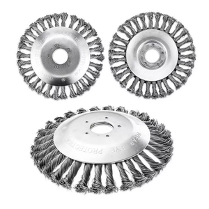 8 "200mm Grama Strimmer Cabeça Trimmer Escova De AÇO Fio Roda Jardim Weed Trimmer - Product Image 1