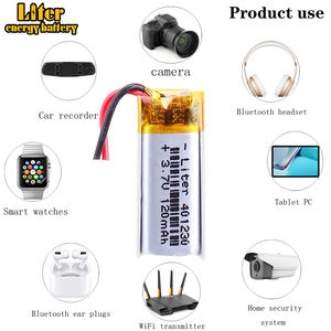 แบตเตอรี่ลิเธียมไอออนโพลิเมอร์ 3.7V 120mAh 401230 พร้อมแผงวงจรพิมพ์ - Product Image 5