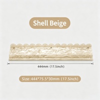 Prix d'usine : Supports de Mahjong en acrylique beige coquille, 17,5 pouces et 20 pouces, avec pions en lucite marbrée, pour jeux de table américains modernes et portables