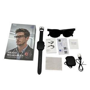 Intelligent WK5 AI Audio Glasses and Fitness Smart Watch Support BT Heart Rate Sleep Monitoring <b>Hands</b> Free Calls Outdoor - Product Image 2