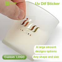 Autocollants DTF UV en feuille d'or de luxe Goode, logo métallique personnalisé pour bouteilles de vin haut de gamme, finition premium, imperméable, transfert à froid