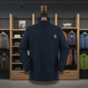 Giacca in pile polare da uomo con logo personalizzato da lavoro all'aperto uniforme da azienda tattico reversibile invernale - Product Image 1