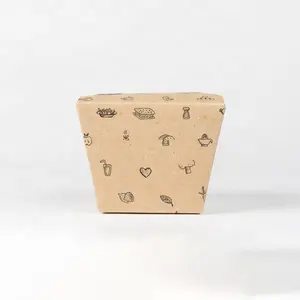 Günstiger Preis Take Away Container Papier Food Box Papier verpackung Lunchbox mit Take Out Bag