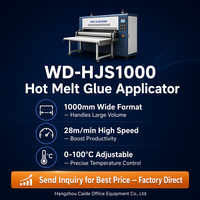 WD-HJS1000 28m/min 220V pour film alimentaire, chimique, papier, métal, rouleau applicateur de colle thermofusible électrique automatique de 1000 mm, facile à utiliser