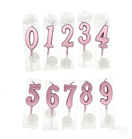 Bougies d'anniversaire numérotées pour la décoration de gâteaux de fête, bougies d'anniversaire, anniversaires, Saint-Valentin