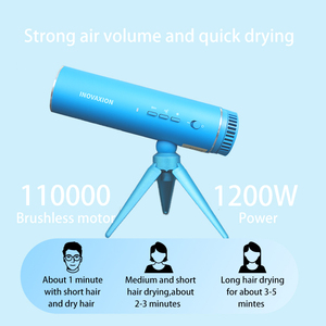 Sèche-cheveux ionique pliable mains libres, léger et haute vitesse, portable pour usage professionnel en hôtel et salon - Product Image 1