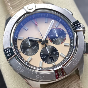 Stylish Men is Quartz Business Watch Cronógrafo multifunción de cristal con luz azul con subesferas triples - Product Image 1