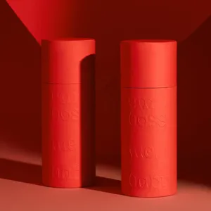 Tùy chỉnh phân hủy sinh học sang trọng hình trụ tinh dầu chăm sóc da chai nước hoa Kraft các tông ống giấy Bao bì hộp tùy chỉnh - Product Image 2