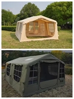 Tente Gonflable 17.28 Double Porte Une Pièce Un Hall Trois Petits Fenêtres de Toit Ouverture Automatique Rapide Quatre Saisons 210g Camping