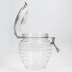 Pot de stockage hermtique 600ml 20 oz, en plastique, en forme de crochet vide, logo personnalisé, avec haut à clip - Product Image 2