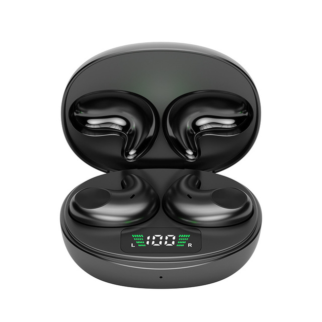 Bone Conduction In-Ear Sleep Headset Wireless High Sound Quality IPX4 Waterproof Type-C Charging 10-15h Life LED Digital Display