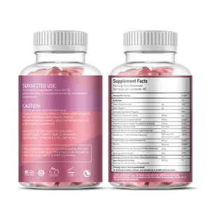 Private Label Vegane Nahrungsergänzungsmittel Beeren-Geschmack Multivitamin-Gummis für Frauen <span class=keywords><strong>Vitamin</strong></span>-Gummis Tägliche Multivitamine für Frauen - Product Image 2