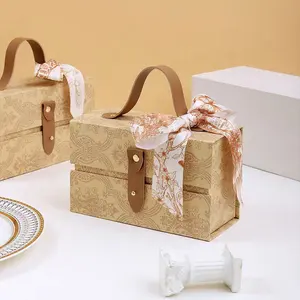 Profesional cute hand bag shaped luxury cosmetics makeup gift boxes package