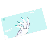 Nouveau design de papier d'art gaufré imprimé en couleur personnalisée visuelle fermeture magnétique presse sur la boîte d'emballage et d'affichage des ongles