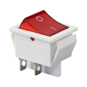 Medium <strong>20A</strong> <strong>125VAC</strong> DPST KCD4 <strong>Rocker</strong> <strong>Switch</strong> <strong>T120</strong> 55 With Light SC767 Double Pole <strong>Rocker</strong> <strong>Switch</strong> - Product Image 2