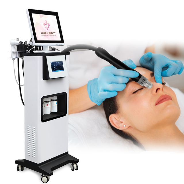 Multi Function Skin Analysis Fine Facial Cleansing Hydro Dermabrasion Jet Aqua Peel and Hydra Oxigen H2o2 Beauty Machine