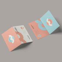 Cartes de vœux pliables personnalisées ZHEHAN, cartes de remerciement de luxe, estampage à chaud en relief, impression typographique, cartes d'invitation en papier