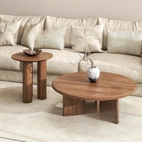 Table basse en bois massif pur, style scandinave Wabi-sabi, table d'appoint rétro en bois de charpente pour salon