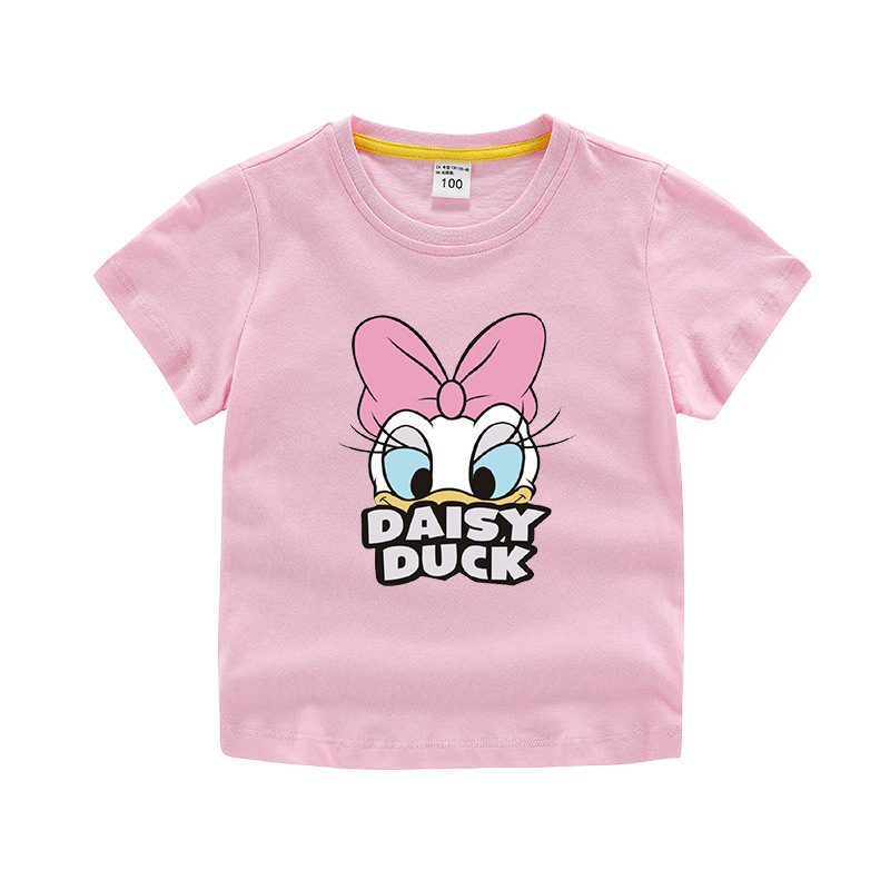 Солнечный летние товары первой необходимости для детей 2020 Детская футболка с короткими рукавами и принтом хлопковые От 2 до 6 лет с героями мультфильмов; Хлопковая одежда для детей