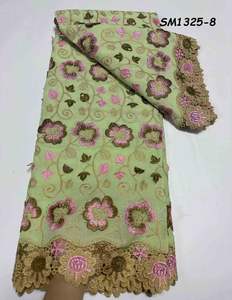 Nouveau style de tissu en dentelle africaine, voile <span class=keywords><strong>suisse</strong></span> 100 % coton, dentelle <span class=keywords><strong>suisse</strong></span> en voile en <span class=keywords><strong>Suisse</strong></span> 2026, matière pour vêtements en dentelle sèche - Product Image 6