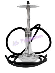 2024 New Style Custom Luxury Fashion Design High Quality Popular in Lounge Glass and 304 Stainless Steel Shisha Hookah Set - Product Image 3