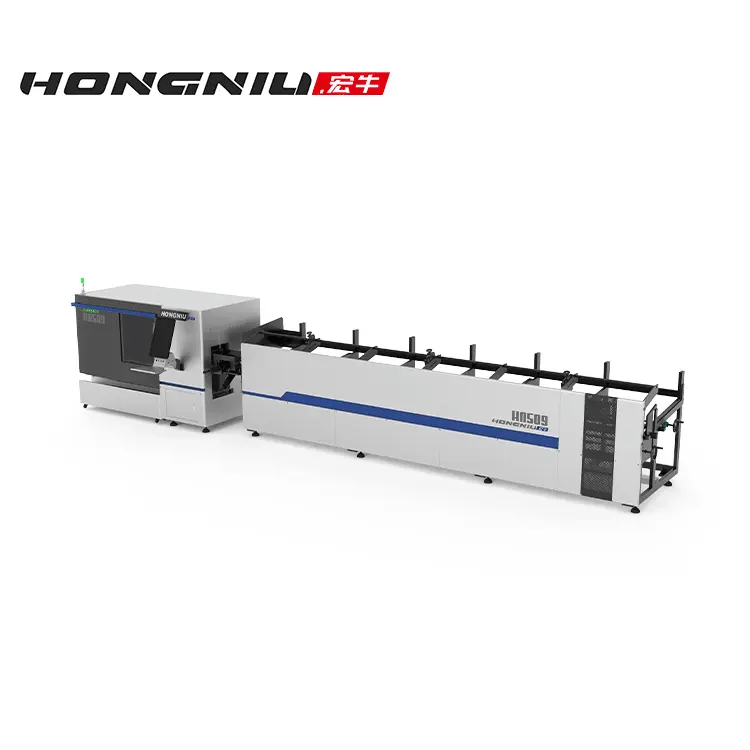 Best Price Fiber Laser Tube CNC Cutting Machine Bevel Cutting Laser Cutting Machine For Sale Hongniu the hot selling