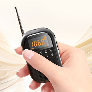 Radio FM/AM rechargeable pour personnes âgées avec clavier numérique, fente pour carte TF, écran LED, antenne télescopique, radio à signal fort - Product Image 2