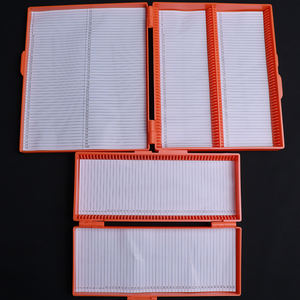 Boîte de rangement pour lames de <span class=keywords><strong>microscope</strong></span> en verre PP de laboratoire, 50 pièces, OEM, garantie 3 ans - Product Image 5