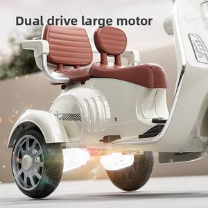 Elektrische motorfiets voor kinderen, 3-wiel, op batterijen, voor kinderen van 3-6 jaar, met muziek, verhaal en koplampen - Product Image 3