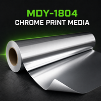 Rouleau de vinyle holographique chromé blanc premium pour autocollants de vélo personnalisés, support d'impression adhésif haute adhérence LSE
