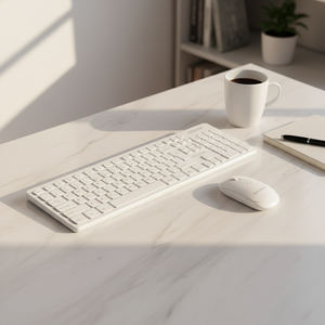 <span class=keywords><strong>COOCAA</strong></span> CAS-100 2.4G ชุดคีย์บอร์ดและเมาส์ไร้สายสำหรับเล่นเกม 108 ปุ่ม ขนาดเต็ม รองรับการเชื่อมต่อแบบ Plug-and-Play ออกแบบตามหลักสรีรศาสตร์ กันน้ำ สำหรับพีซี/แล็ปท็อป - Product Image 6