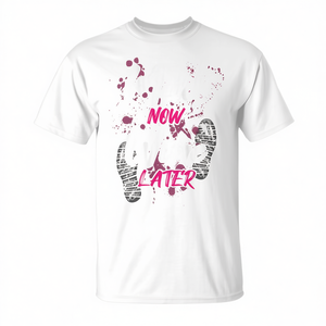 T-shirt Mud Now Wine Later Muddy Race pour adulte unisexe blanc - Product Image 2