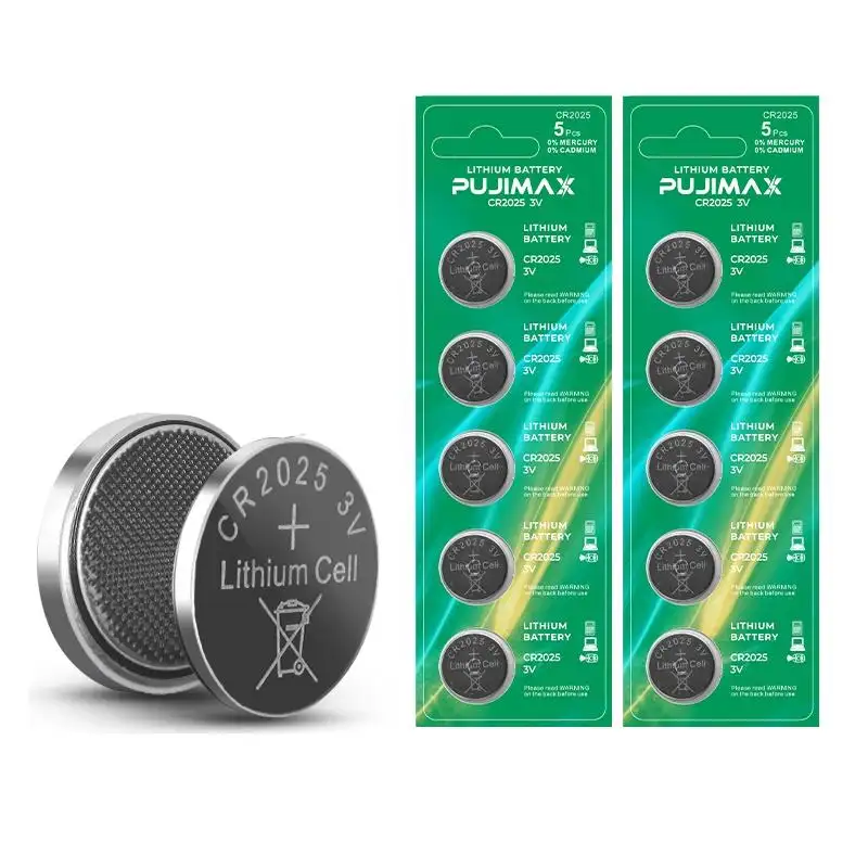 PUJIMAX CR2025 10pcs 3v botão bateria bateria de lítio descartáveis calculadoras câmera bateria para balança