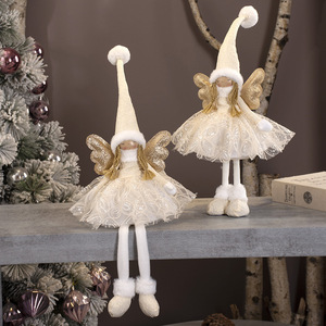 Wholesale Christmas Glowing Girl Princess <b>Doll</b> Ornaments for Xmas Window Display Decoration - Product Image 1
