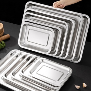 Affordable Multifunction Food Grade Multi Size Thick Stainless Steel #304 <b>Trays</b> Buffet Warmer Baking 2cm x 32cm x 22cm | BINLU - Product Image 6
